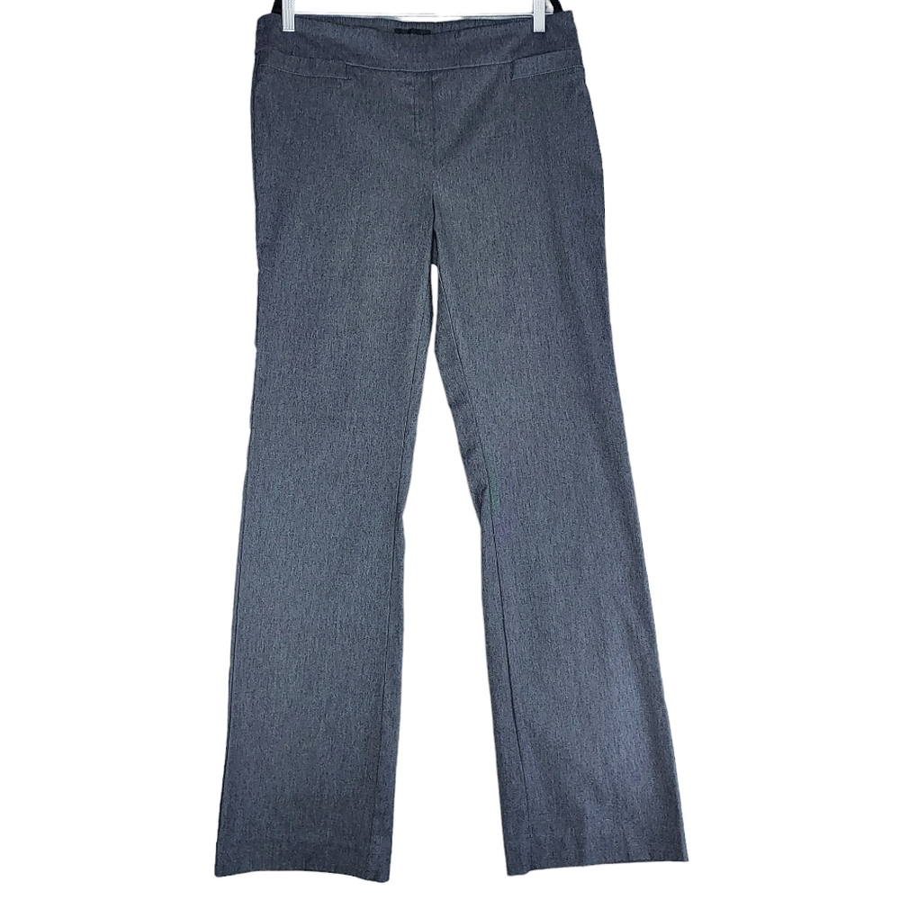 Rekucci Women's Size 16 TALL Dark Charcoal Stretch Pull-on Flared Trousers NWOT